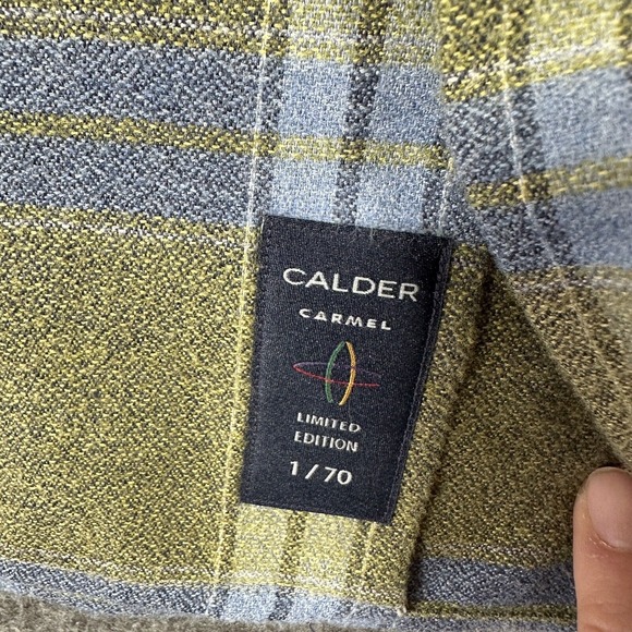 Calder Carmel LIMITED EDITION 1 / 70 Button Down‎ Mens Shirt Size L Green Plaid - Picture 4 of 10